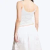 Strappy Laced Camisole – Light Dusty Grey Melange