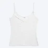Strappy Laced Camisole – Light Dusty Grey Melange