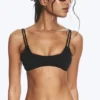 Strappy Layered Bikini Top – Black