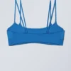 Strappy Layered Bikini Top – Bright Blue