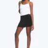 Strappy Mini Wrap Skirt – Black