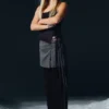 Strappy Mini Wrap Skirt – Dark Grey Melange