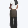 Strappy Mini Wrap Skirt – Dark Mole