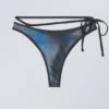 Strappy Printed Bikini Bottoms – Speed Blue