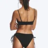 Strappy Side Tie Bikini Bottoms – Black