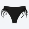Strappy Side Tie Bikini Bottoms – Black