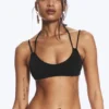 Strappy Tie-Back Bikini Top – Black