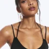 Strappy Tie-Back Bikini Top – Black