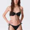Strappy Tie Bikini Bottoms – Black