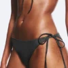 Strappy Tie Bikini Bottoms – Dark Grey