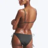Strappy Tie Bikini Bottoms – Dark Grey