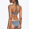 Strappy Tie Bikini Bottoms – Dusty Blue – Shimmer