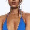 Strappy Triangle Bikini Top – Bright Blue