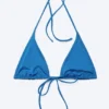 Strappy Triangle Bikini Top – Bright Blue