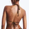 Strappy Triangle Bikini Top – Dark Brown
