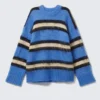 Striped Long-Sleeve Sweater – Striped Blue