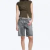 Structured Asymmetric Cotton Top – Dark Mole