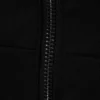 Structured Halter Zip Waistcoat – Black