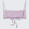 Structured Square Neck Bikini Top – Light Lilac