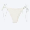 Structured Strappy Tie Bikini Bottoms – Light Beige