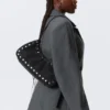 Studded Shoulder Bag – Black