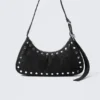 Studded Shoulder Bag – Black
