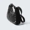 Studded Shoulder Bag – Black
