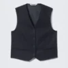 Suiting Waistcoat – Pinstriped Dark Blue