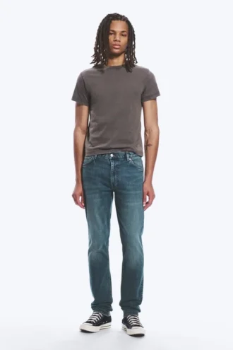 Sunday Mid Rise Slim Tapered Jeans – Thunder Blue – Medium Blue