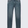 Sunday Mid Rise Slim Tapered Jeans – Thunder Blue – Medium Blue