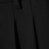 Super Wide Pleated Suiting Trousers – Black