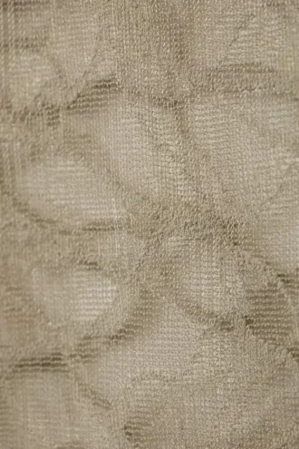 Swirly Lace Halterneck Top – Beige
