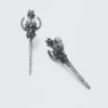 Sword Earrings – Silver