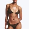 Tanga Brazilian Bikini Bottoms – Dark Brown