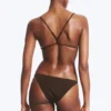 Tanga Brazilian Bikini Bottoms – Dark Brown