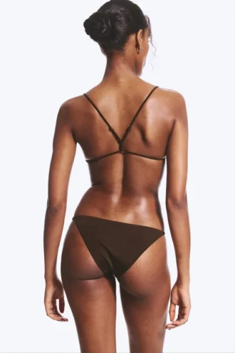 Tanga Brazilian Bikini Bottoms – Dark Brown