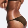 Tanga Brazilian Bikini Bottoms – Dark Brown