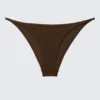 Tanga Brazilian Bikini Bottoms – Dark Brown