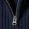 Tarja Sporty Zip Cardigan – Navy