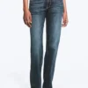 Tension Mid Rise Slim Bootcut Jeans – Deep Sea Blue – Dark Blue
