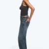 Tension Mid Rise Slim Bootcut Jeans – Deep Sea Blue – Dark Blue
