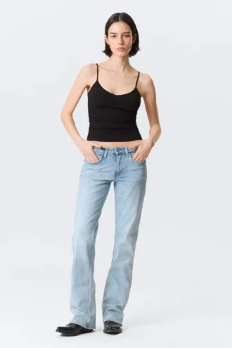 Tension Mid Rise Slim Bootcut Jeans – Dream Blue – Light Blue