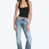 Tension Mid Rise Slim Bootcut Jeans – Kimberley Blue – Medium Blue