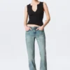 Tension Mid Rise Slim Bootcut Jeans – Perseus Blue – Medium Blue