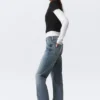 Tension Mid Rise Slim Bootcut Jeans – Thunder Blue – Dark Blue