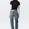 Tension Mid Rise Slim Bootcut Jeans – Thunder Blue – Dark Blue