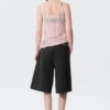 Textured Knitted Tank Top – Light Pink