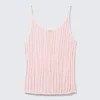Textured Knitted Tank Top – Light Pink