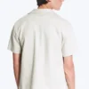 Textured Short-Sleeved Resort Shirt – Light Dusty Mole