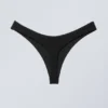 Thong Bikini Bottoms – Black